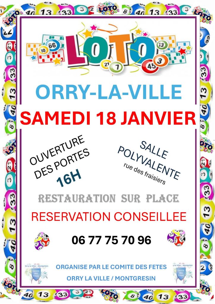 LOTO du samedi 18 janvier 2025